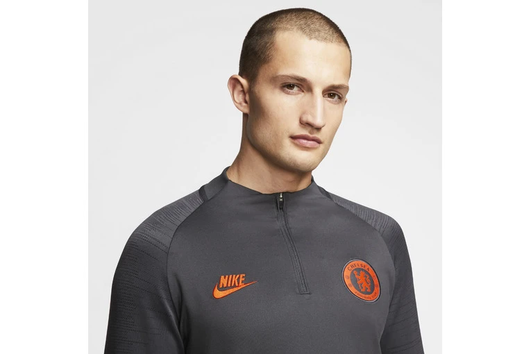 Nike Dri-FIT Chelsea FC Strike Drill Top Grijs Heren 4 Nike Dri-FIT Chelsea FC Strike Drill Top Grijs Heren - Afbeelding 4