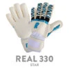 Real 330 Star Keepershandschoen Wit/blauw