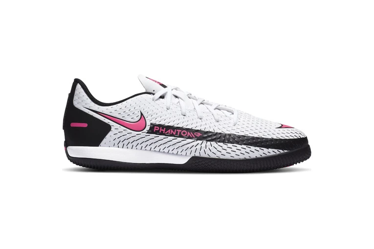 Nike Voetbalschoen Jr. Phantom GT Academy IC Wit/roze KIDS 1 Nike Voetbalschoen Jr. Phantom GT Academy IC Wit/roze KIDS
