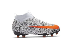 Nike Voetbalschoen Jr. Mercurial Superfly 7 Academy CR7 FG/MG Wit/oranje KIDS