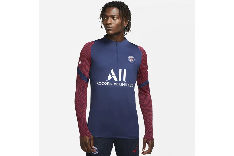 Nike Paris Saint-Germain Strike Drill Top Navy Heren 1 Nike Paris Saint-Germain Strike Drill Top Navy Heren