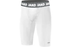 Jako Short Tight Compressiebroek Wit Heren