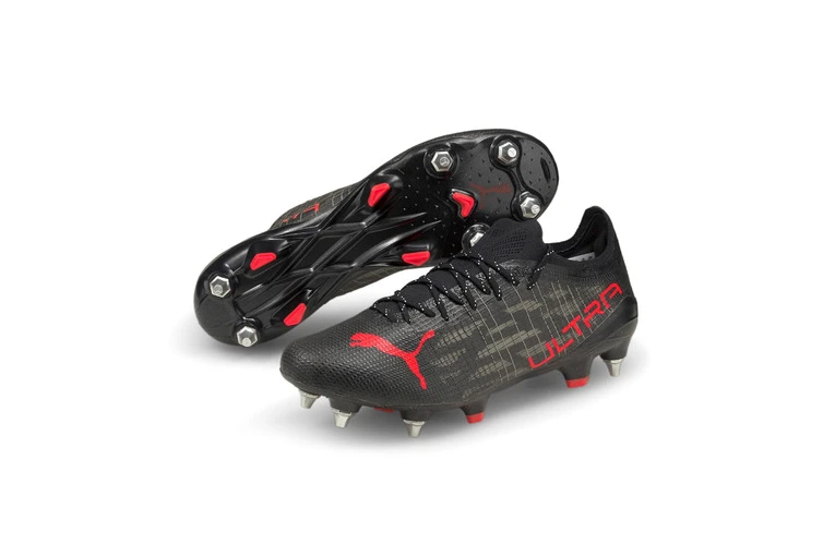 PUMA Ultra 1.3 MxSG Voetbalschoen Zwart/rood 1 PUMA Ultra 1.3 MxSG Voetbalschoen Zwart/rood
