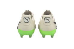 Puma King Platinum 21 VGN FG/AG Voetbalschoen Ivory Glow/zwart/green Glare -Goedkope Bal Meester Winkel 37092341 5