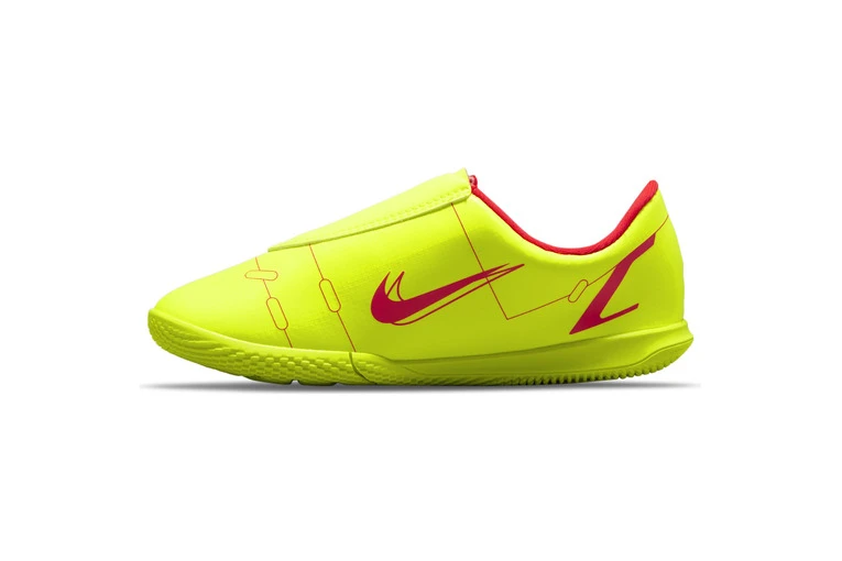 Nike Jr. Mercurial Vapor 14 Club IC Voetbalschoen Volt/bright Crimson KIDS 2 Nike Jr. Mercurial Vapor 14 Club IC Voetbalschoen Volt/bright Crimson KIDS - Afbeelding 2