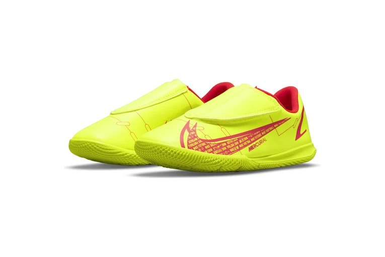 Nike Jr. Mercurial Vapor 14 Club IC Voetbalschoen Volt/bright Crimson KIDS 3 Nike Jr. Mercurial Vapor 14 Club IC Voetbalschoen Volt/bright Crimson KIDS - Afbeelding 3