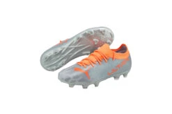 Puma Ultra 2.4 FG/AG Voetbalschoen Zilver/neon Citrus KIDS