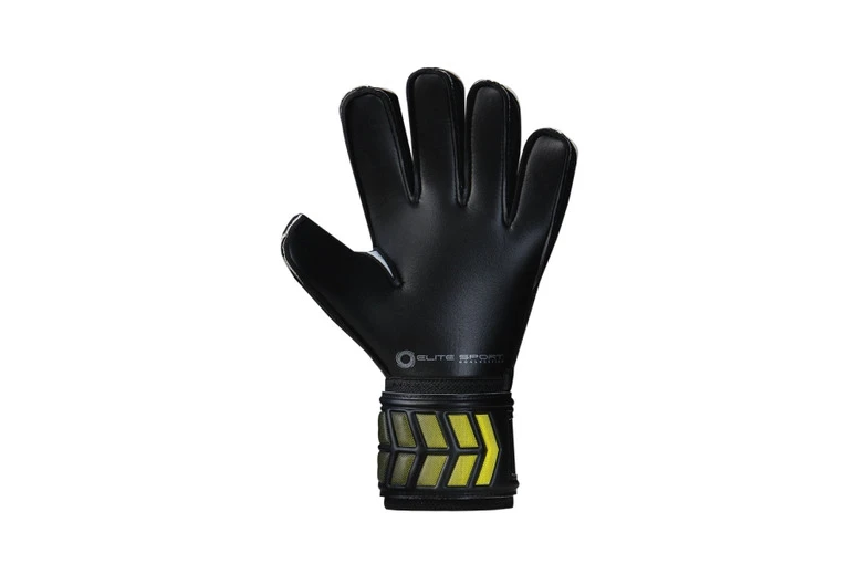 Elite Vibora Keepershandschoen Zwart/geel 2 Elite Vibora Keepershandschoen Zwart/geel - Afbeelding 2