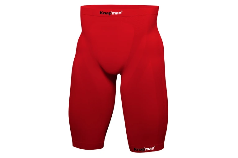 Knap'man Zoned Compressieshort USP 45% Rood Heren 2 Knap'man Zoned Compressieshort USP 45% Rood Heren - Afbeelding 2