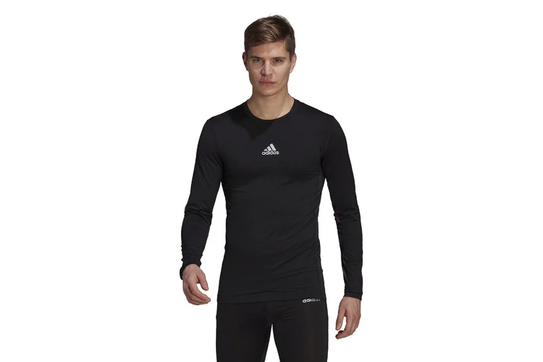 Adidas Techfit Compression LS Top Zwart Heren 2 Adidas Techfit Compression LS Top Zwart Heren - Afbeelding 2