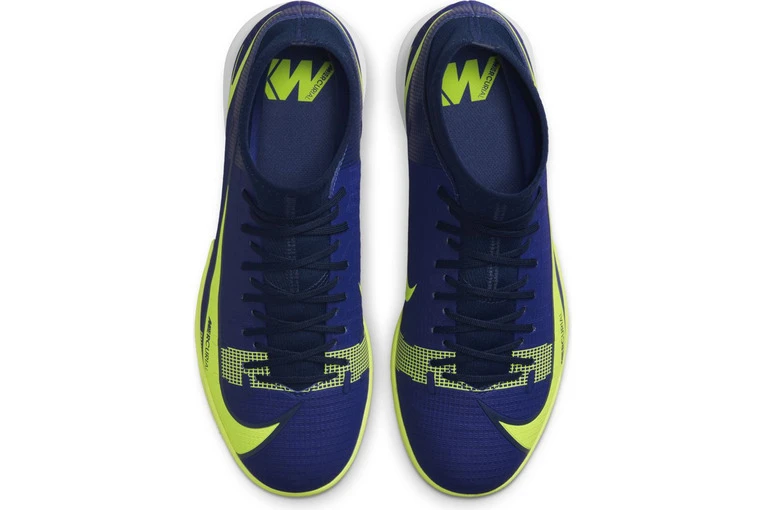 Nike Mercurial Superfly 8 Academy IC Voetbalschoen Lapis/volt Blue Void 4 Nike Mercurial Superfly 8 Academy IC Voetbalschoen Lapis/volt Blue Void - Afbeelding 4