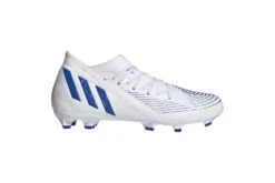 Adidas Predator Edge.3 FG Voetbalschoen Wit/blauw