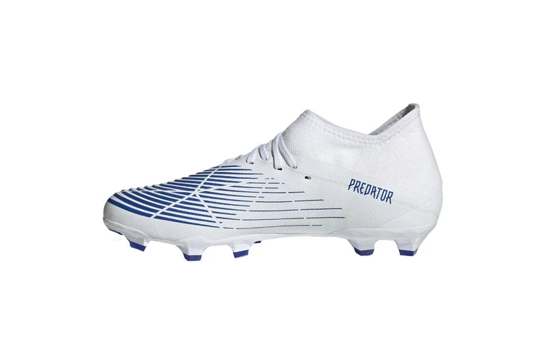 Adidas Predator Edge.3 FG Voetbalschoen Wit/blauw 2 Adidas Predator Edge.3 FG Voetbalschoen Wit/blauw - Afbeelding 2