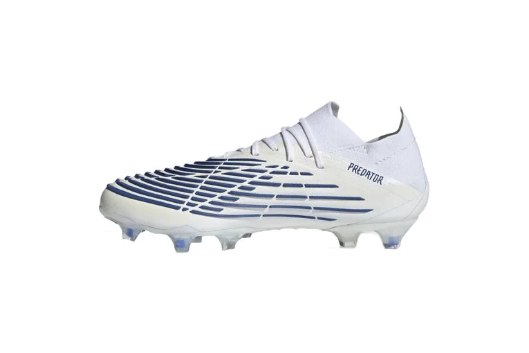 Adidas Predator Edge.1 Low FG Voetbalschoen Wit/blauw 2 Adidas Predator Edge.1 Low FG Voetbalschoen Wit/blauw - Afbeelding 2