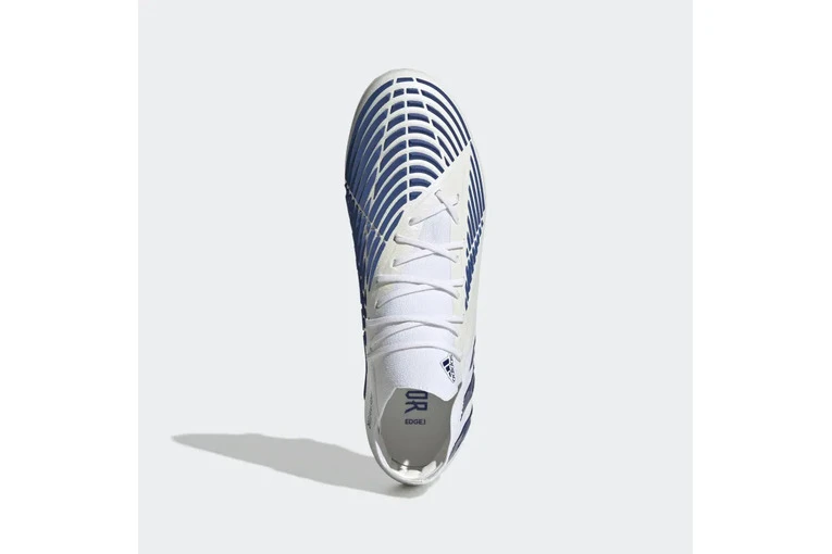 Adidas Predator Edge.1 Low FG Voetbalschoen Wit/blauw 4 Adidas Predator Edge.1 Low FG Voetbalschoen Wit/blauw - Afbeelding 4