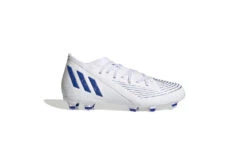 Adidas Predator Edge.3 FG Voetbalschoen Wit/blauw KIDS