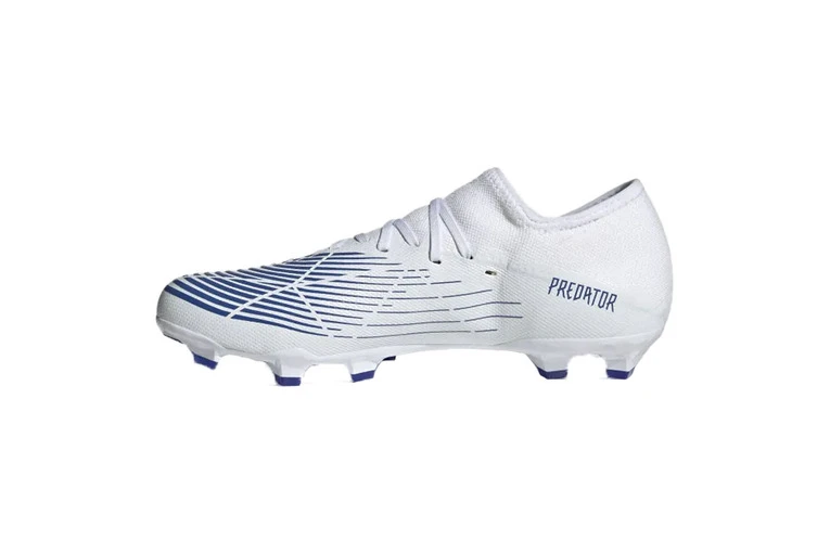 Adidas Predator Edge.3 Low FG Voetbalschoen Wit/blauw 2 Adidas Predator Edge.3 Low FG Voetbalschoen Wit/blauw - Afbeelding 2