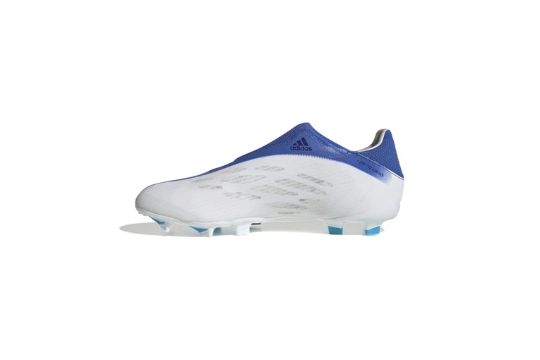 Adidas X Speedflow.3 Veterloze FG Voetbalschoen Wit/blauw 2 Adidas X Speedflow.3 Veterloze FG Voetbalschoen Wit/blauw - Afbeelding 2