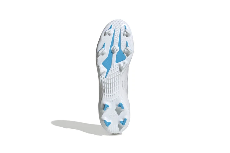 Adidas X Speedflow.3 Veterloze FG Voetbalschoen Wit/blauw 4 Adidas X Speedflow.3 Veterloze FG Voetbalschoen Wit/blauw - Afbeelding 4