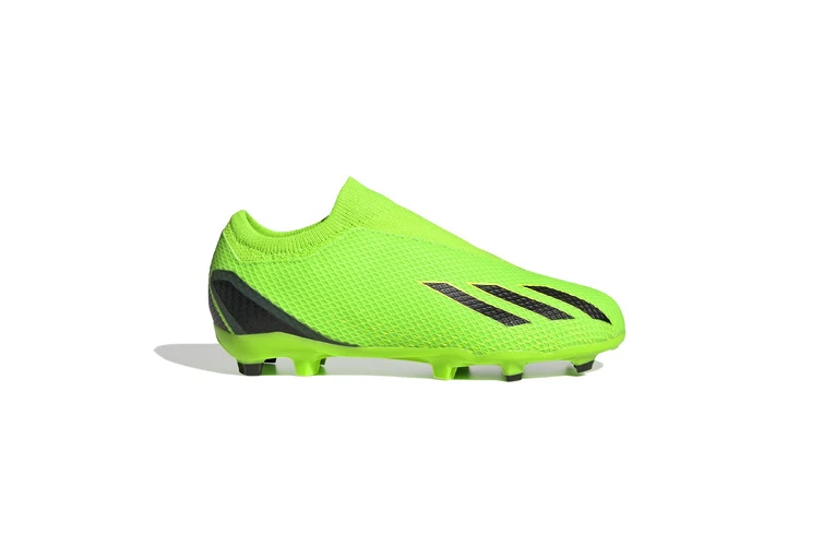 Adidas X Speedportal.3 Veterloze Firm Ground Voetbalschoenen Solar Green KIDS 1 Adidas X Speedportal.3 Veterloze Firm Ground Voetbalschoenen Solar Green KIDS