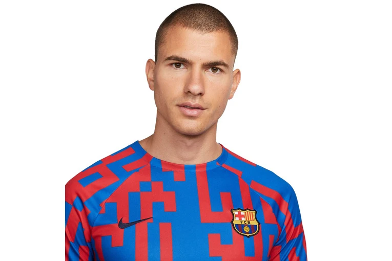 Nike FC Barcelona 22/23 Thuis Sweatshirt Signal Blue/University Red/Obsidian Heren 3 Nike FC Barcelona 22/23 Thuis Sweatshirt Signal Blue/University Red/Obsidian Heren - Afbeelding 3