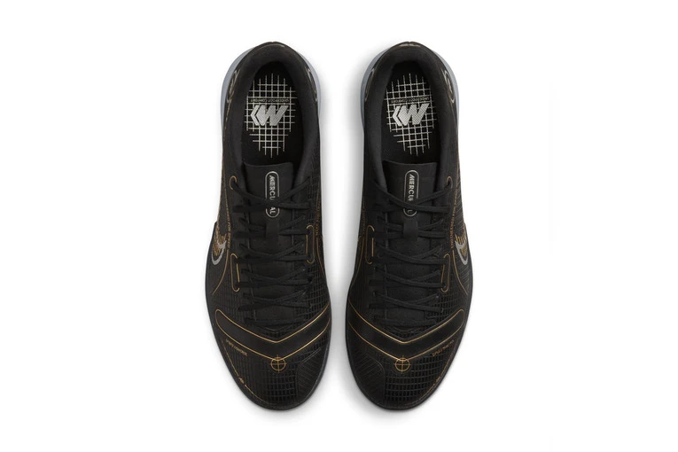 Nike Mercurial Vapor 14 Academy IC Voetbalschoen Zwart/goud 4 Nike Mercurial Vapor 14 Academy IC Voetbalschoen Zwart/goud - Afbeelding 4