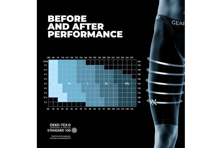 GEARXPro Recovery Short Tights Zwart Heren 5 GEARXPro Recovery Short Tights Zwart Heren - Afbeelding 5