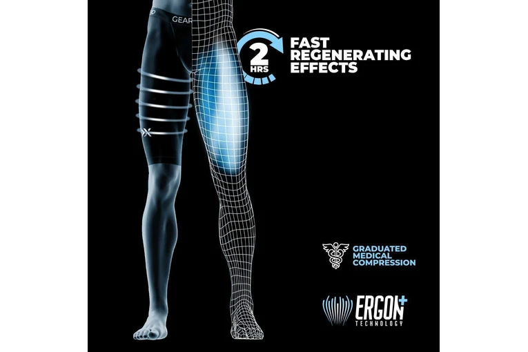 GEARXPro Recovery Short Tights Zwart Heren 6 GEARXPro Recovery Short Tights Zwart Heren - Afbeelding 6