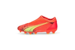 Puma ULTRA Match LL FG/AG Voetbalschoenen Fiery Coral-Fizzy Light-Puma Black KIDS