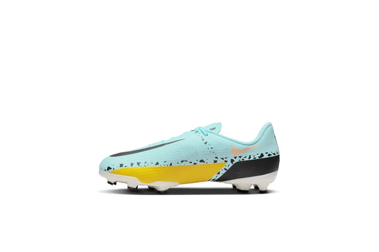 Nike Jr. Phantom GT2 MG Voetbalschoen Glacier Ice/Yellow Strike/Sunset Glow/Zwart KIDS 2 Nike Jr. Phantom GT2 MG Voetbalschoen Glacier Ice/Yellow Strike/Sunset Glow/Zwart KIDS - Afbeelding 2