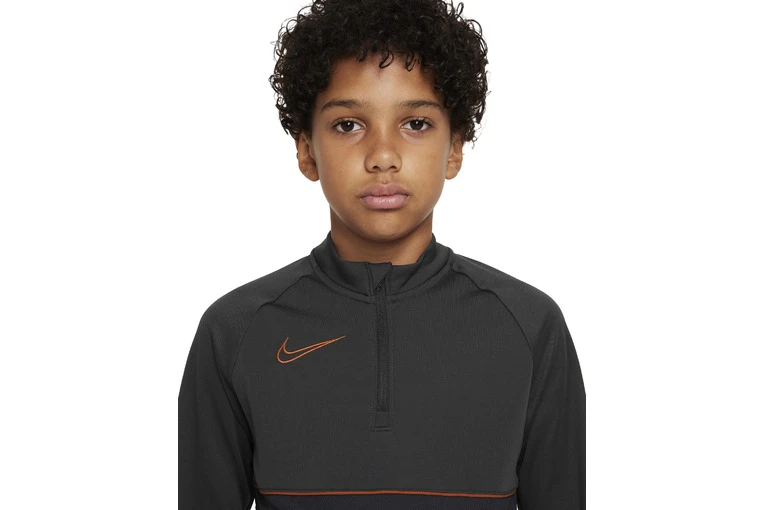 Nike Dri-FIT Academy Sweatshirt Dark Smoke Grey/Off Noir/Dark Russet KIDS 3 Nike Dri-FIT Academy Sweatshirt Dark Smoke Grey/Off Noir/Dark Russet KIDS - Afbeelding 3