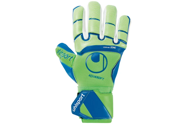 Uhlsport Aquasoft HN Keepershandschoen Fluogroen/pacific Blue 1 Uhlsport Aquasoft HN Keepershandschoen Fluogroen/pacific Blue
