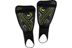 Erima X-Plate Ergono Scheenbeschermer Zwart/neongeel KIDS