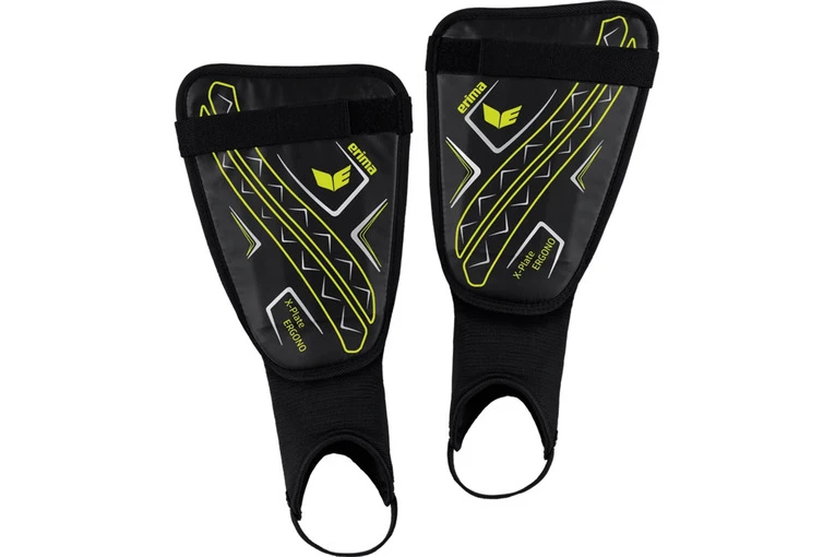 Erima X-Plate Ergono Scheenbeschermer Zwart/neongeel KIDS 1 Erima X-Plate Ergono Scheenbeschermer Zwart/neongeel KIDS