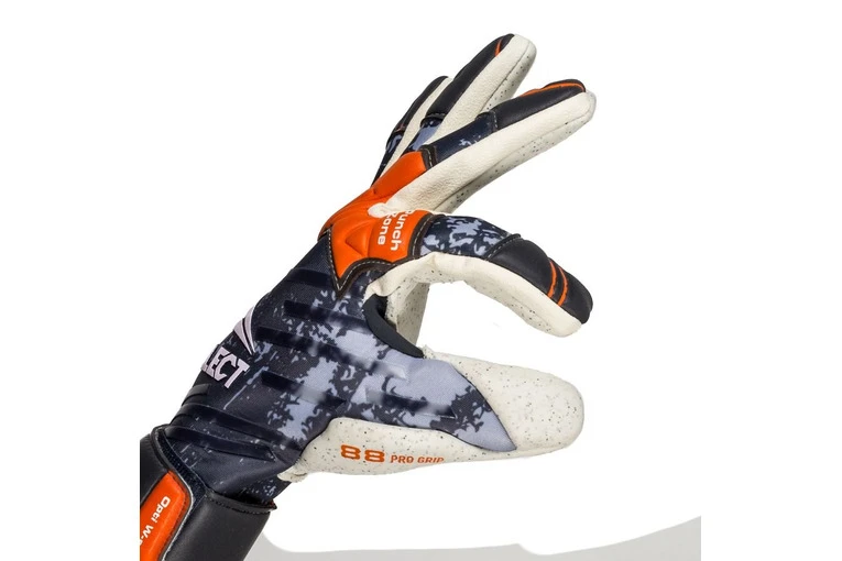 Select 88 Pro Grip Keepershandschoen Grijs/oranje 4 Select 88 Pro Grip Keepershandschoen Grijs/oranje - Afbeelding 4