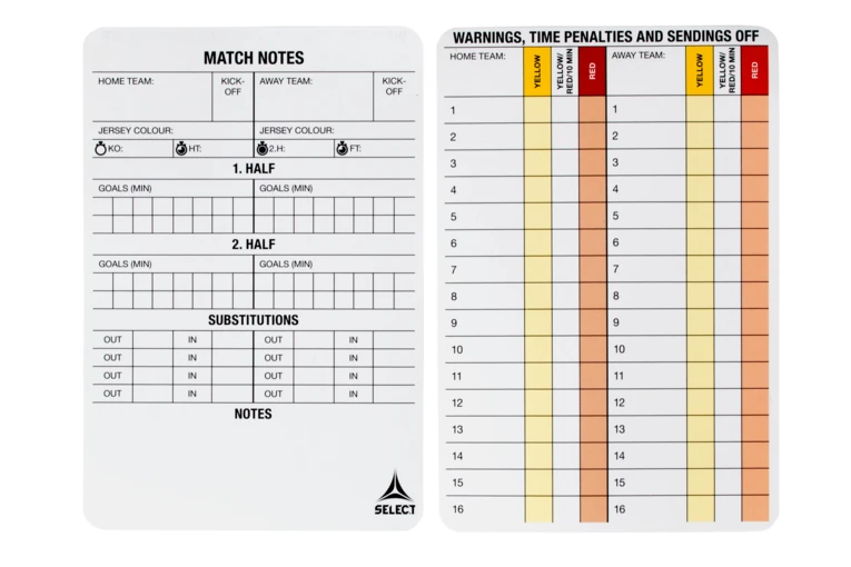 Select Scheidsrechterkaarten 1 Select Scheidsrechterkaarten