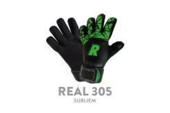 Real 305 Subliem Keepershandschoen Zwart/groen KIDS