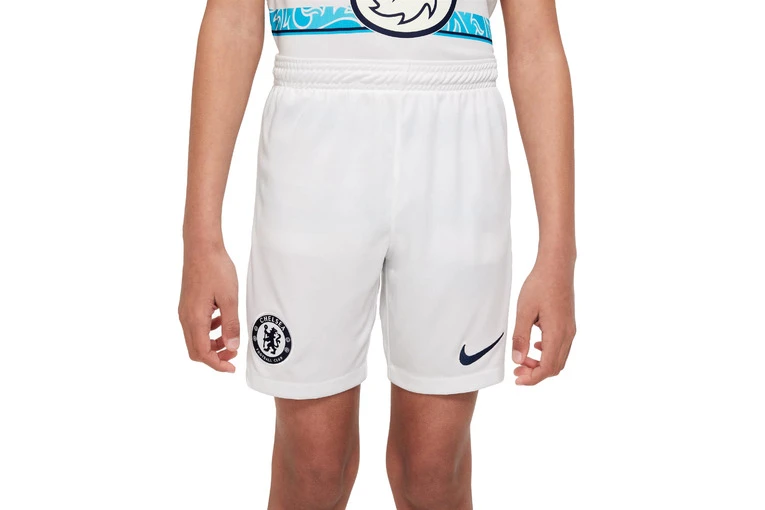 Nike Chelsea FC 22/23 Uitshort Wit KIDS 1 Nike Chelsea FC 22/23 Uitshort Wit KIDS
