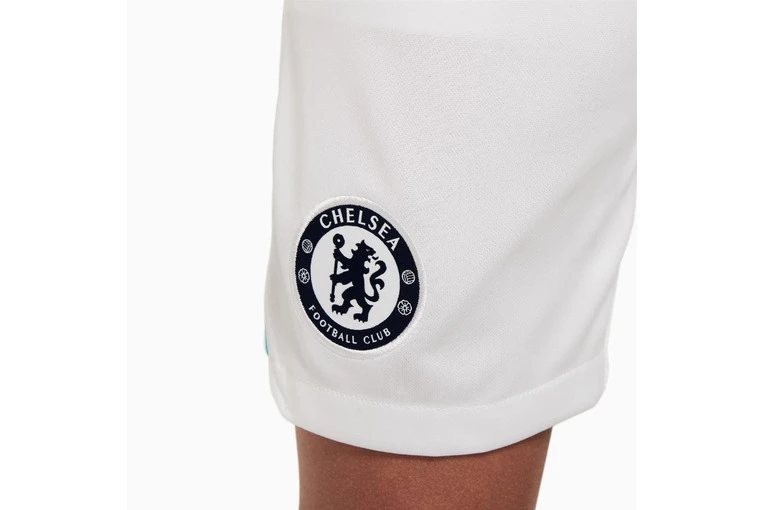 Nike Chelsea FC 22/23 Uitshort Wit KIDS 3 Nike Chelsea FC 22/23 Uitshort Wit KIDS - Afbeelding 3
