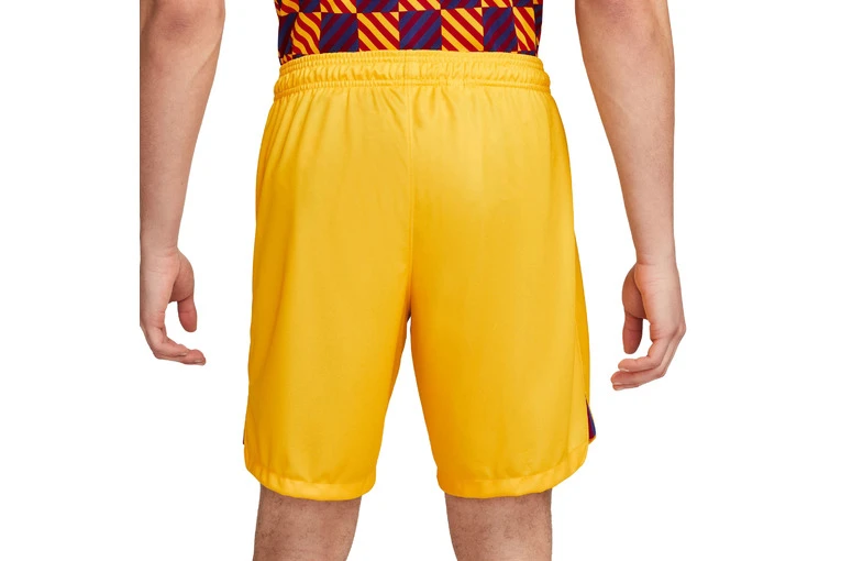 Nike FC Barcelona 2022/23 Stadium Vierde Short Amarillo/Deep Royal Blue Heren 2 Nike FC Barcelona 2022/23 Stadium Vierde Short Amarillo/Deep Royal Blue Heren - Afbeelding 2
