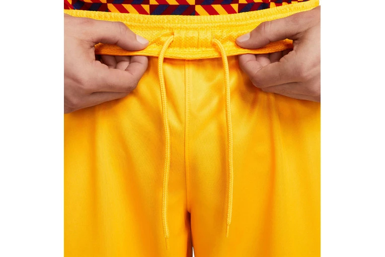 Nike FC Barcelona 2022/23 Stadium Vierde Short Amarillo/Deep Royal Blue Heren 3 Nike FC Barcelona 2022/23 Stadium Vierde Short Amarillo/Deep Royal Blue Heren - Afbeelding 3