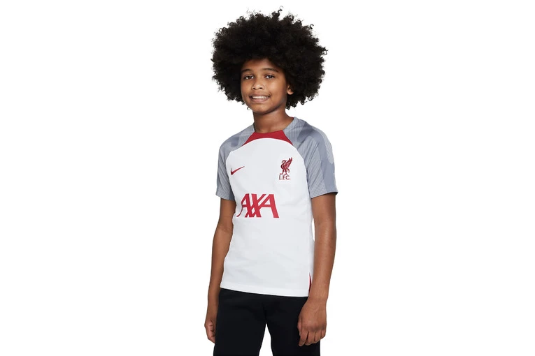 Nike Liverpool FC Strike Voetbalshirt Wit/Smoke Grey/Tough Red KIDS 1 Nike Liverpool FC Strike Voetbalshirt Wit/Smoke Grey/Tough Red KIDS