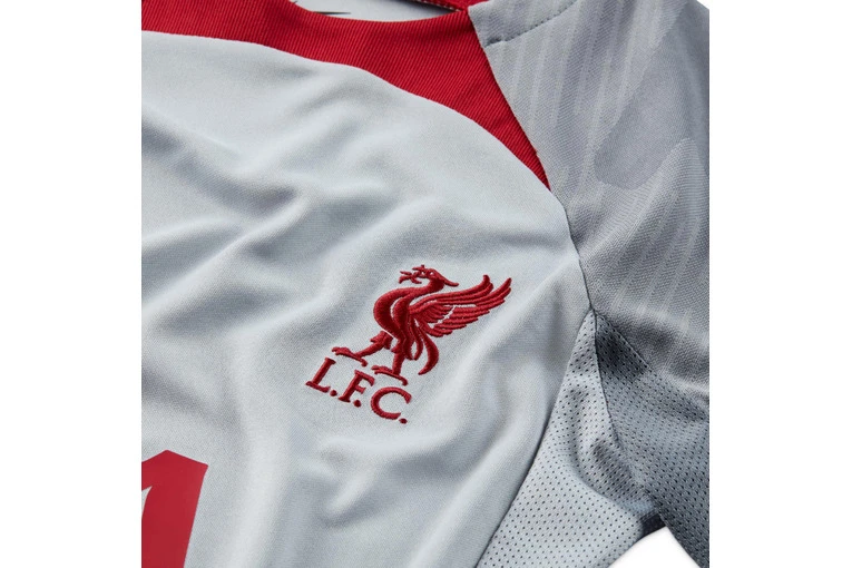Nike Liverpool FC Strike Voetbalshirt Wolf Grey/Smoke Grey/Tough Red KIDS 3 Nike Liverpool FC Strike Voetbalshirt Wolf Grey/Smoke Grey/Tough Red KIDS - Afbeelding 3