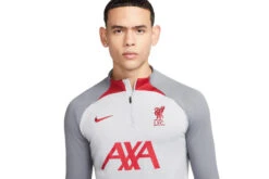 Nike Liverpool FC Strike Sweatshirt Wolf Grey/Smoke Grey/Tough Red Heren -Goedkope Bal Meester Winkel 37107650 3