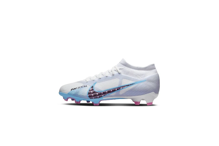 Nike Zoom Mercurial Vapor 15 Pro FG Voetbalschoenen Wit/Pink Blast/Indigo Haze/Baltic Blue Heren 2 Nike Zoom Mercurial Vapor 15 Pro FG Voetbalschoenen Wit/Pink Blast/Indigo Haze/Baltic Blue Heren - Afbeelding 2