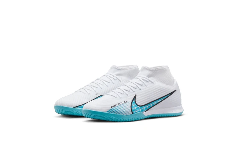 Nike Zoom Mercurial Superfly 9 Academy IC Voetbalschoen Wit/baltic Blue 3 Nike Zoom Mercurial Superfly 9 Academy IC Voetbalschoen Wit/baltic Blue - Afbeelding 3