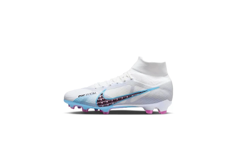 Nike Zoom Mercurial Superfly 9 Pro FG Voetbalschoenen Wit/Pink Blast/Indigo Haze/Baltic Blue Heren 2 Nike Zoom Mercurial Superfly 9 Pro FG Voetbalschoenen Wit/Pink Blast/Indigo Haze/Baltic Blue Heren - Afbeelding 2