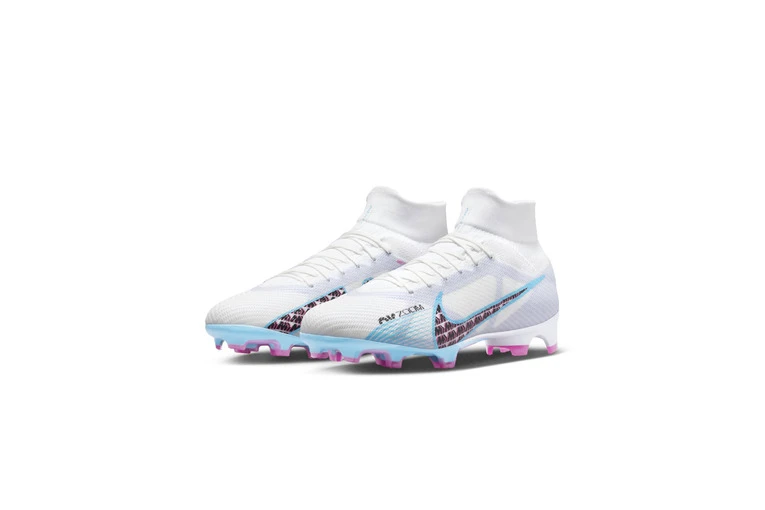 Nike Zoom Mercurial Superfly 9 Pro FG Voetbalschoenen Wit/Pink Blast/Indigo Haze/Baltic Blue Heren 3 Nike Zoom Mercurial Superfly 9 Pro FG Voetbalschoenen Wit/Pink Blast/Indigo Haze/Baltic Blue Heren - Afbeelding 3