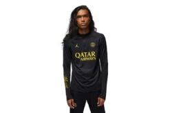 Nike Paris Saint-Germain Strike Sweatshirt Zwart/Tour Yellow Heren