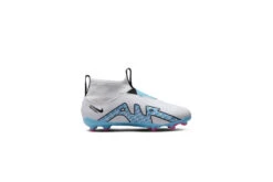 Nike Jr. Zoom Mercurial Superfly 9 Academy FG/MG Voetbalschoenen Wit/Pink Blast/Baltic Blue KIDS